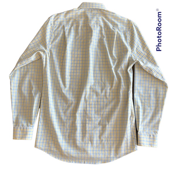 Pronto Uomo Men’s Long Sleeve Plaid Button Up Shirt 16 36/37 Tall Non-Iron - Picture 3 of 10